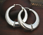 Ethnic Hoop Earrings - LARGE