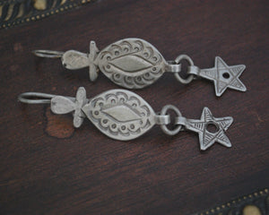 Old Berber Earrings with Stars