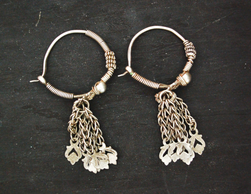 Rajasthani Hoop Earrings with Tassels