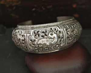 Nepali Repoussee Bracelet with Deer