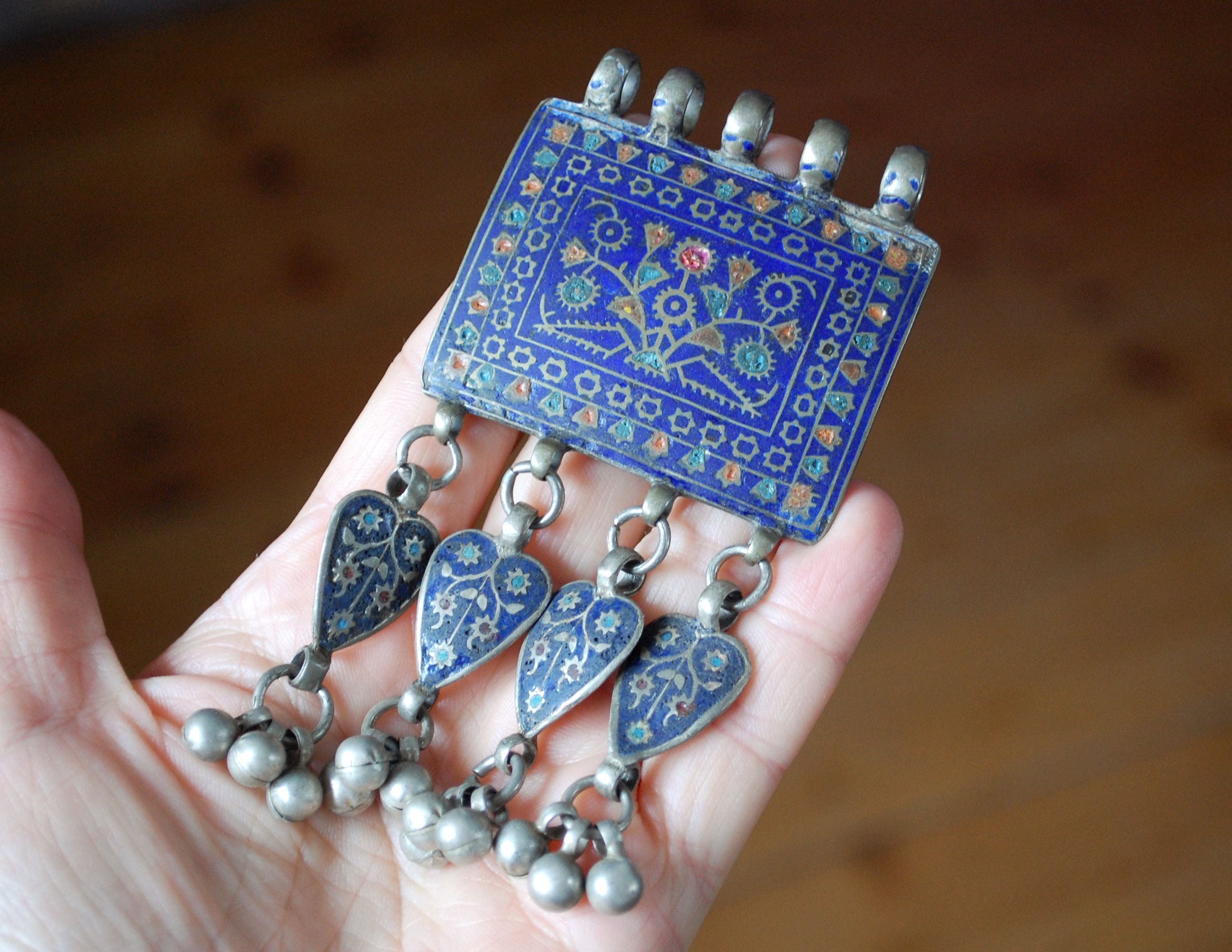 Antique Enameled Multan Amulet from Pakistan