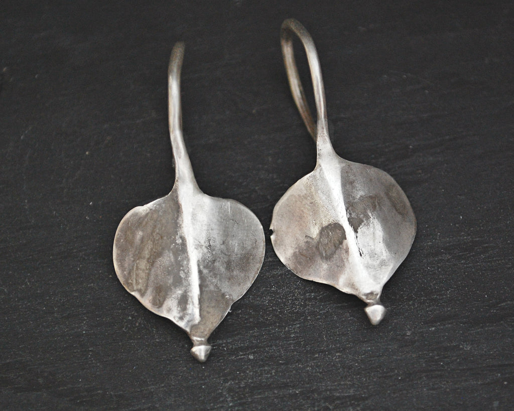 Old Tribal Rajasthani Silver Earrings