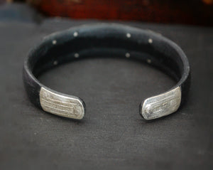 Tuareg Silver Cuff Bracelet with Engravings