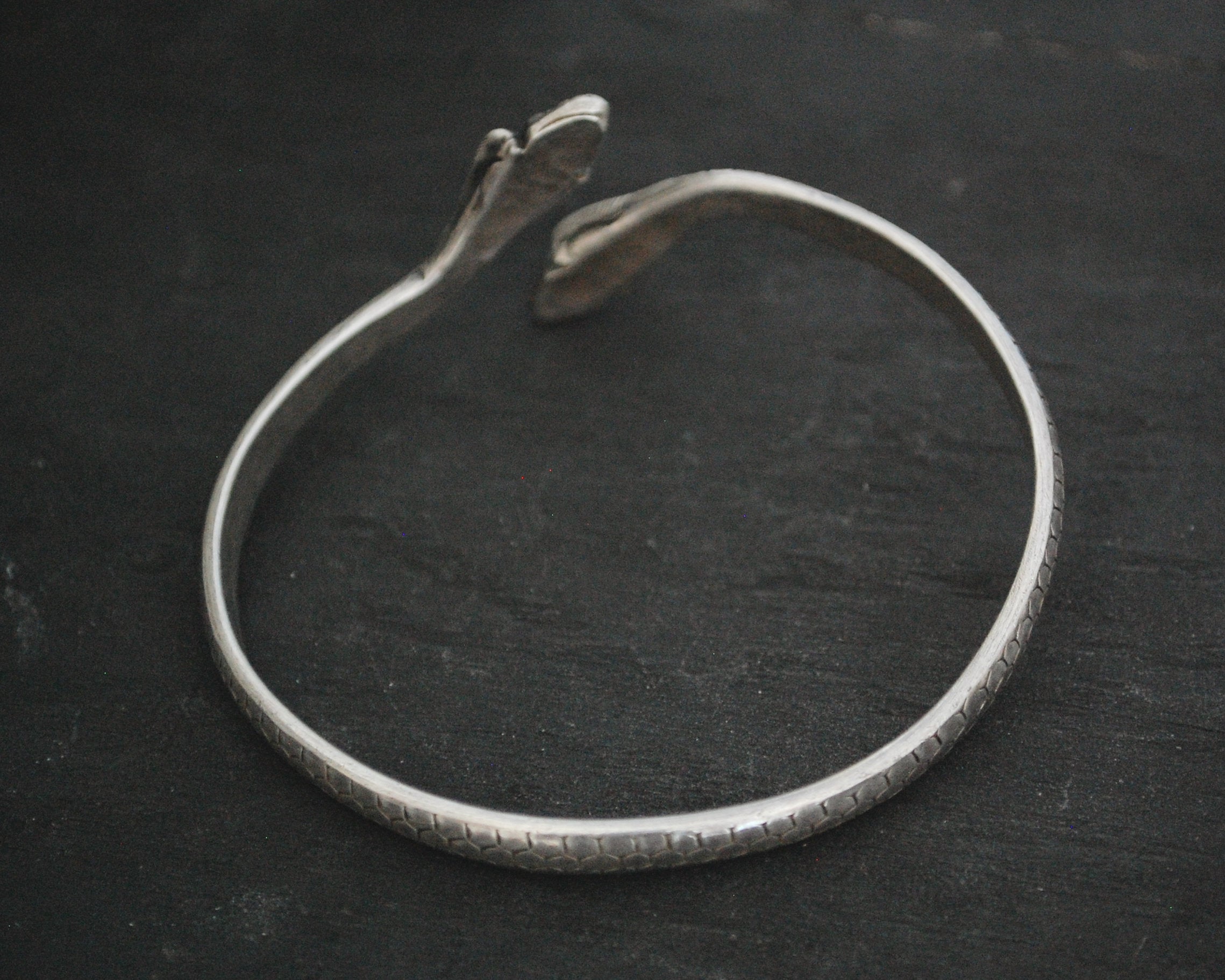 Vintage Sterling Silver Cobra Bracelet