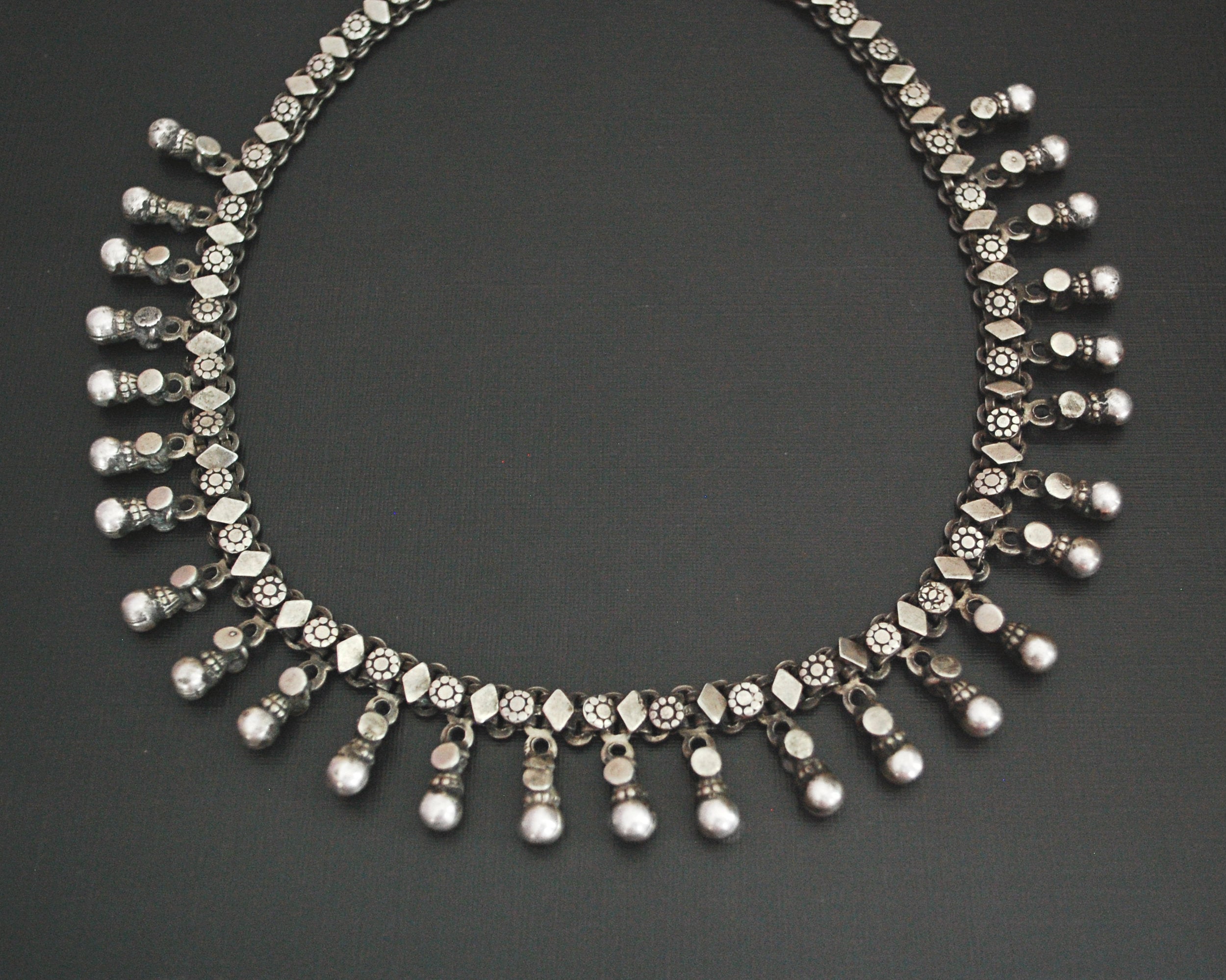 Indian Silver Choker Necklace