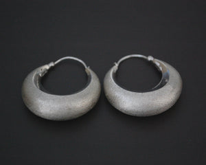 Ethnic Hoop Earrings - MEDIUM - Polished and Matte