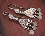 Rajasthani Silver Earrings with Dangles