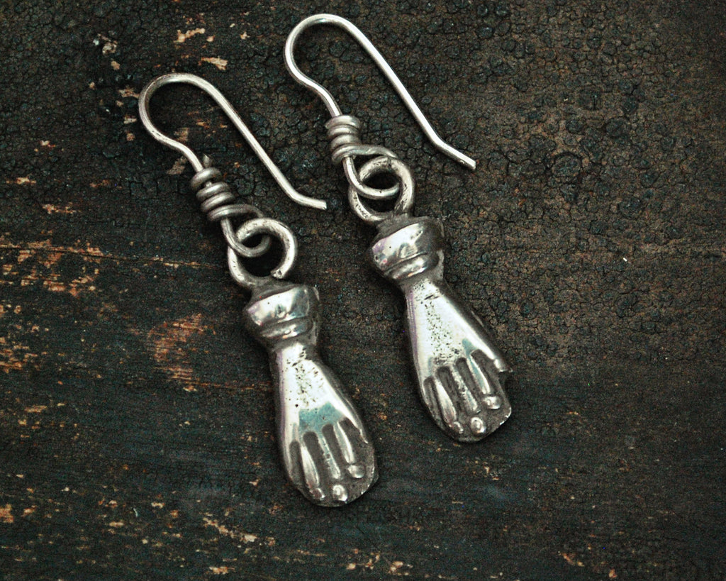 Old Berber Hamsa Earrings