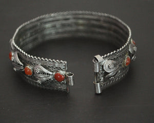 Yemeni Filigree Bracelet with Carnelian