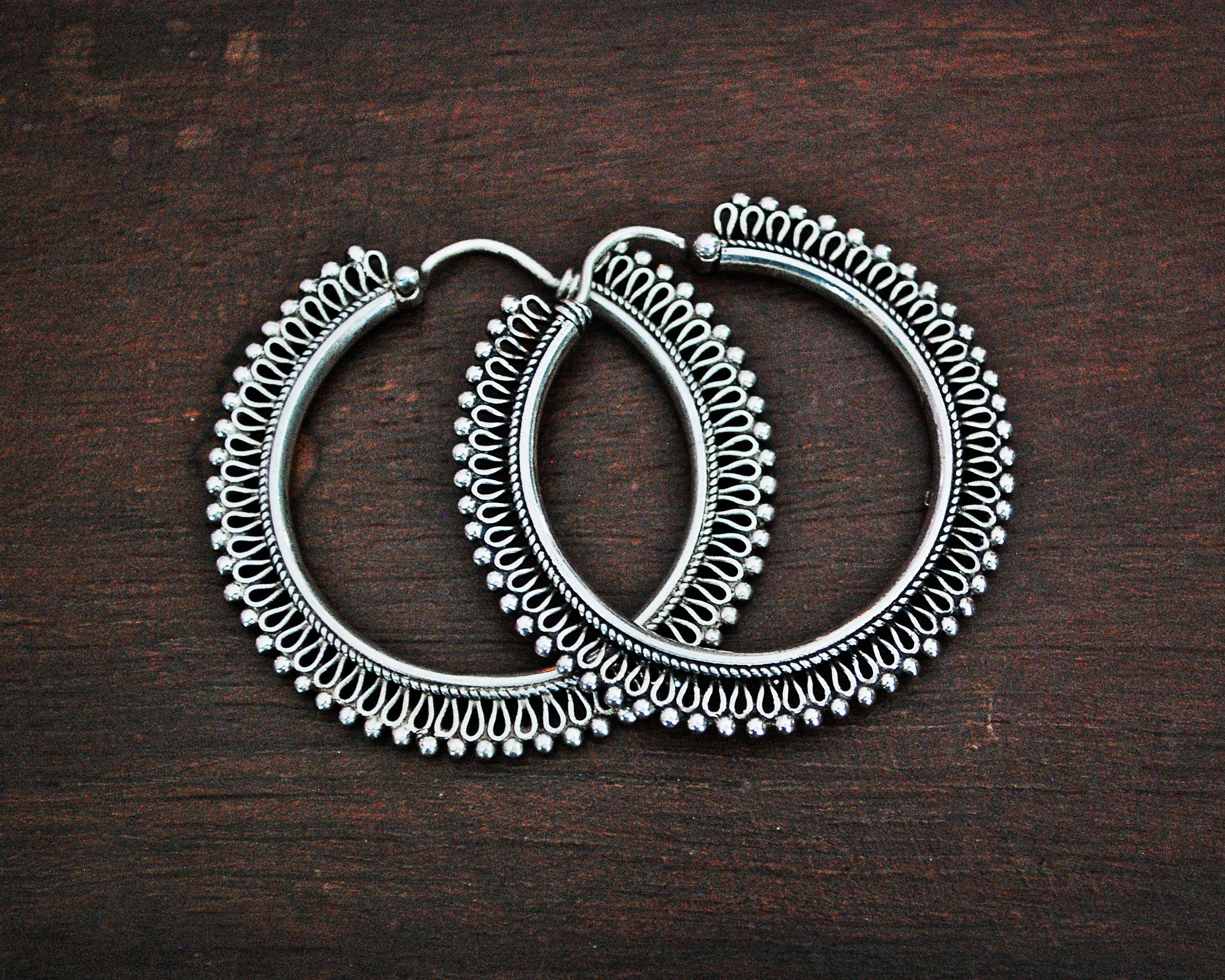 Rajasthani Hoop Earrings - LARGE