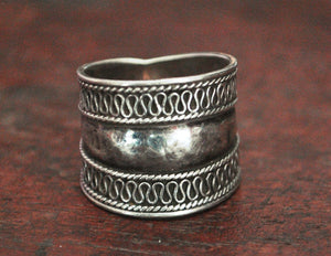 Ethnic Cigar Band Ring - Size 8