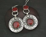 Afghani Carnelian Dangle Earrings