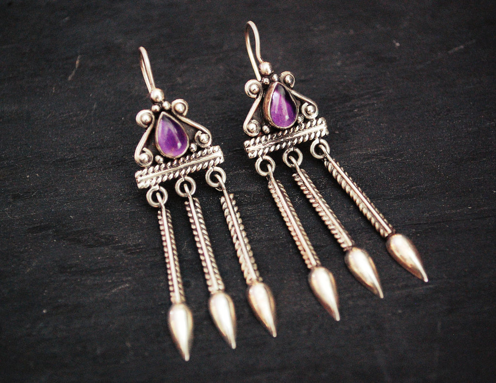 Amethyst Earrings from India