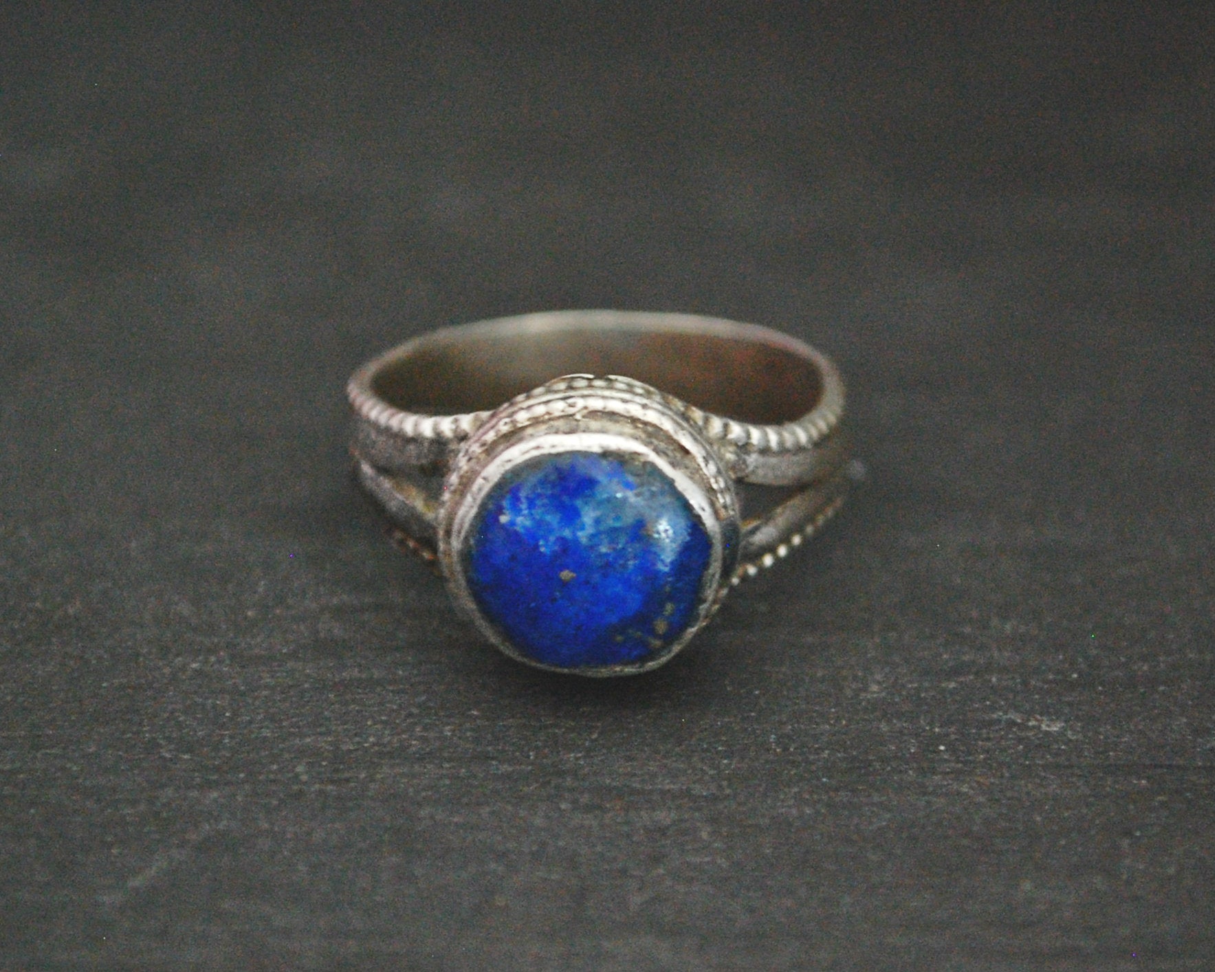 Afghani Lapis Lazuli Ring - Size 8.25