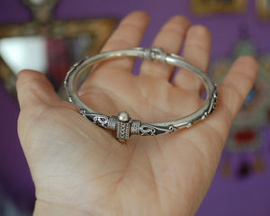 Indian Silver Bracelet with Clasp