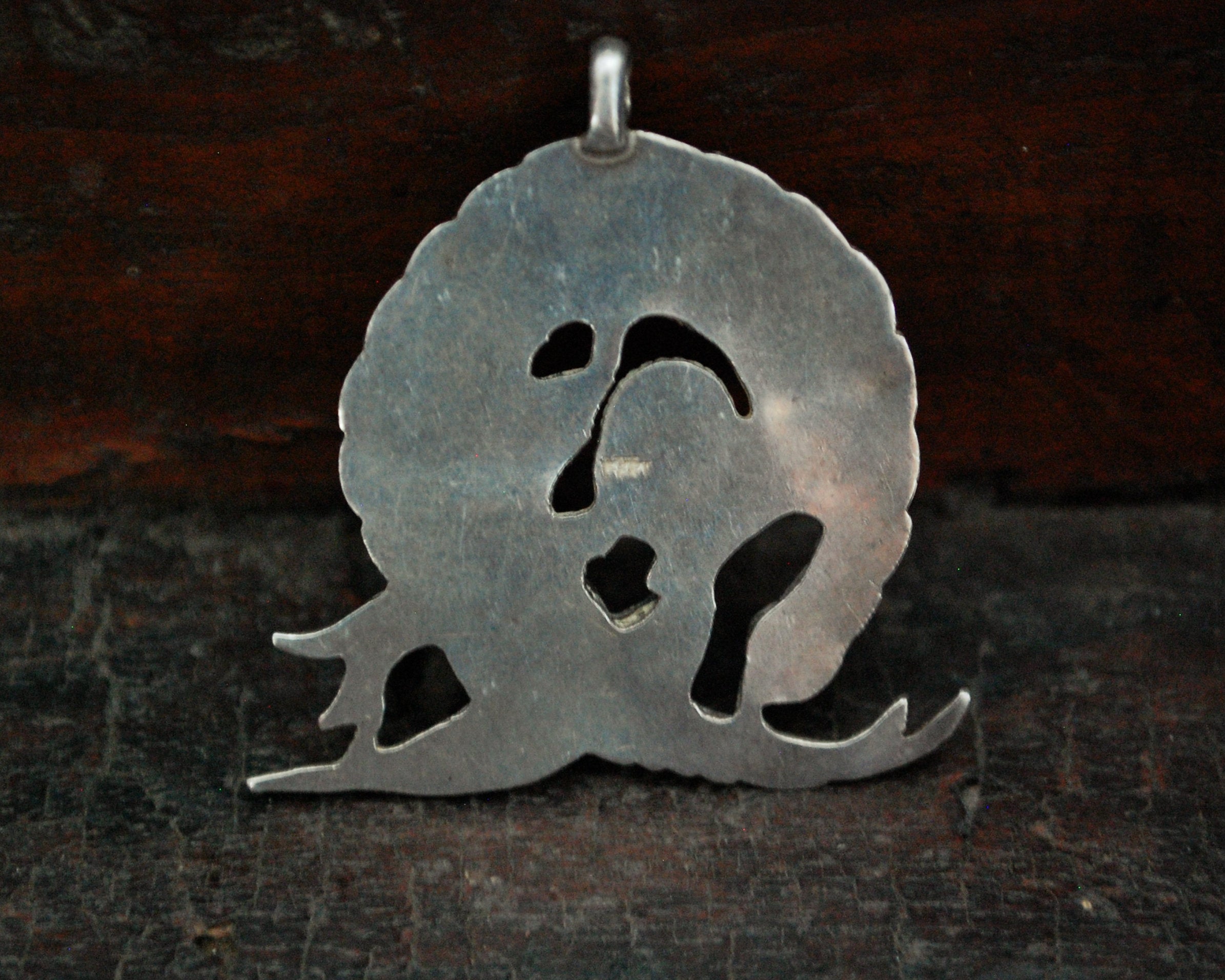 Indian Sterling Silver Peacock Pendant