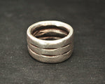 Old Indian Tribal Silver Band Ring - Size 5.5