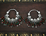 Afghani Hoop Earrings with Tassels