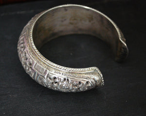 Nepali Repoussee Bracelet with Deer