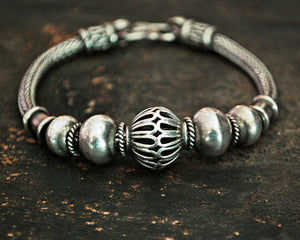 Balinese Snake Chain Bracelet with Beads