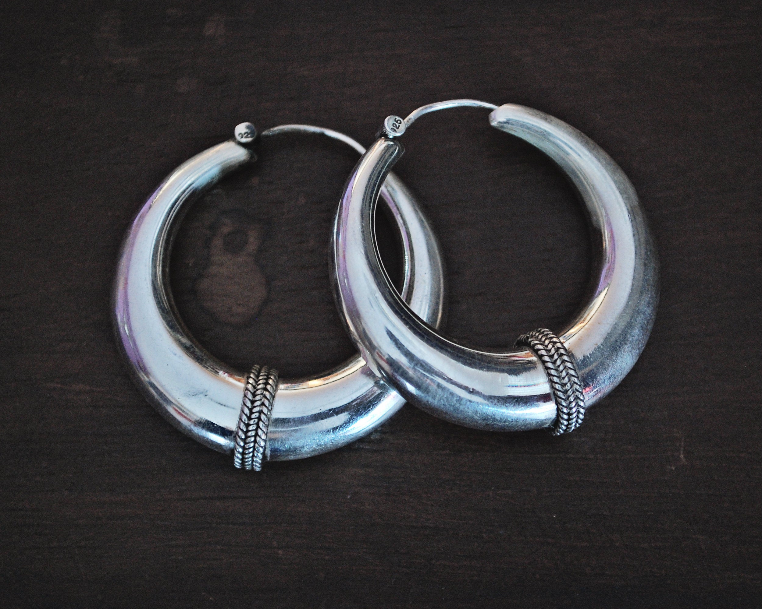 Bold Ethnic Hoop Earrings - MEDIUM/LARGE