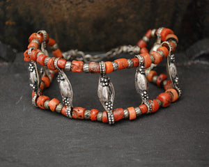 Antique Ladakh Coral Bracelet