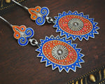 Ethnic Enamel Dangle Earrings