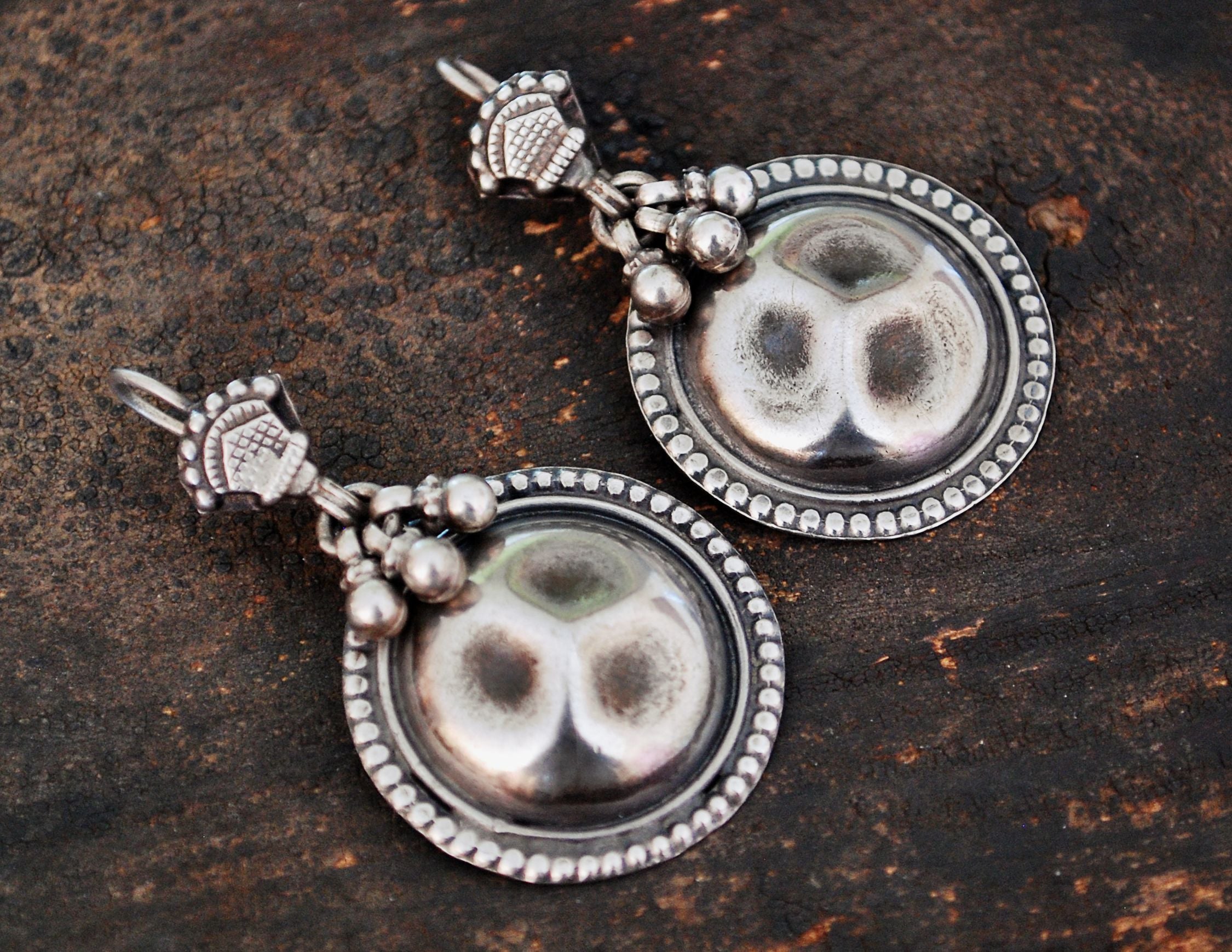 Rajasthani Silver Earrings with Bells