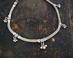 Indian Silver Choker Necklace with Bells