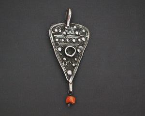 Old Tunisian Berber Pendant with Coral