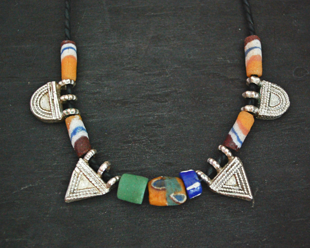 Ethiopian Telsum Necklace with Old Glass Beads