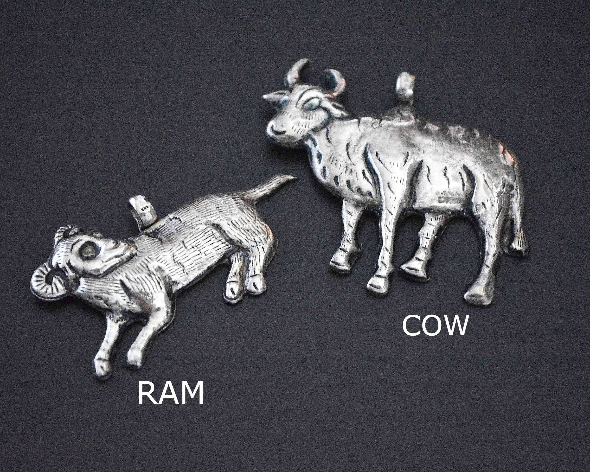 Nepali Animal Pendant - Ram and Cow