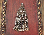 Old Yemeni Bedouin Pendant with Tassels