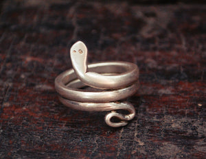 Snake Coil Ring from India - Size 8.5