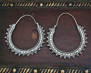 Large Afghani Hoop Earrings