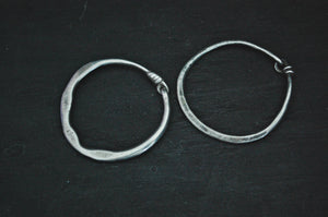 Lybian Berber Hoop Earrings - Rare Small Pair