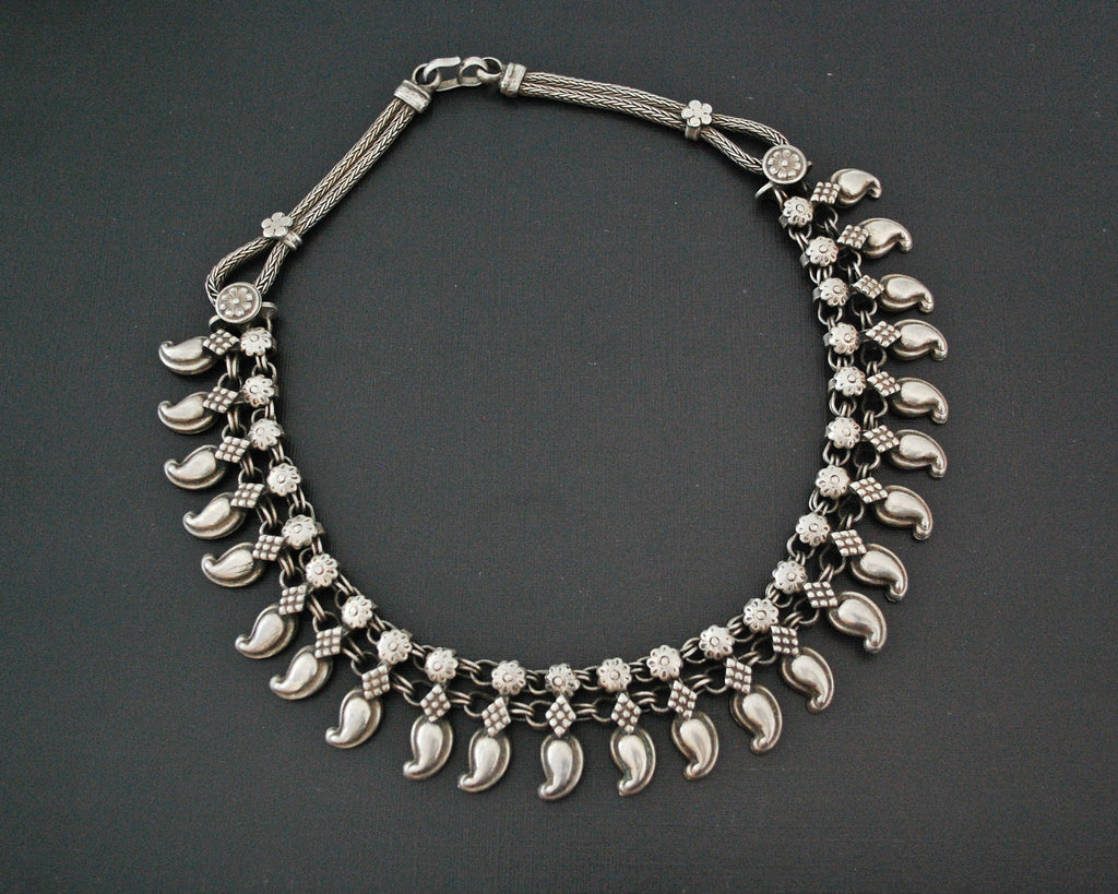 Indian Silver Choker Necklace