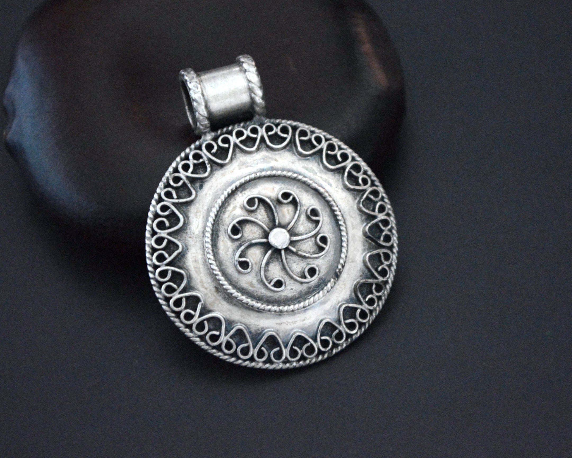 Indian Silver Pendant - Sterling Silver