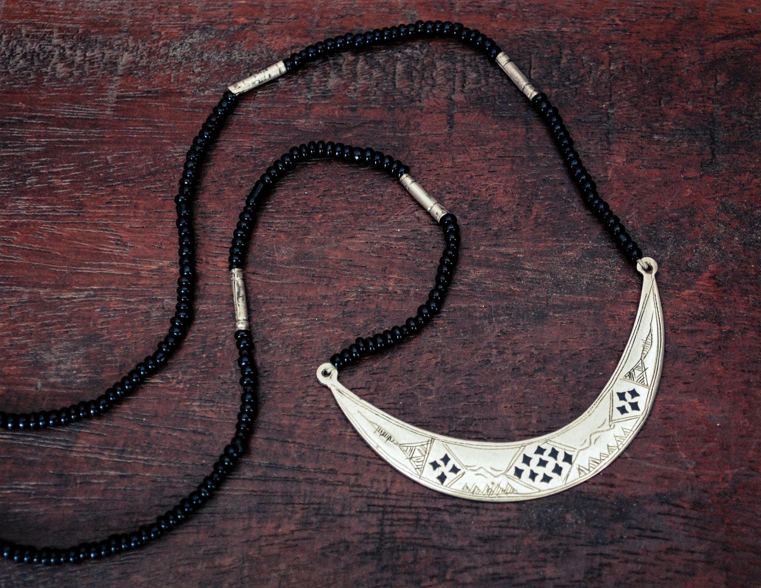 Tuareg Silver Necklace with Amulet