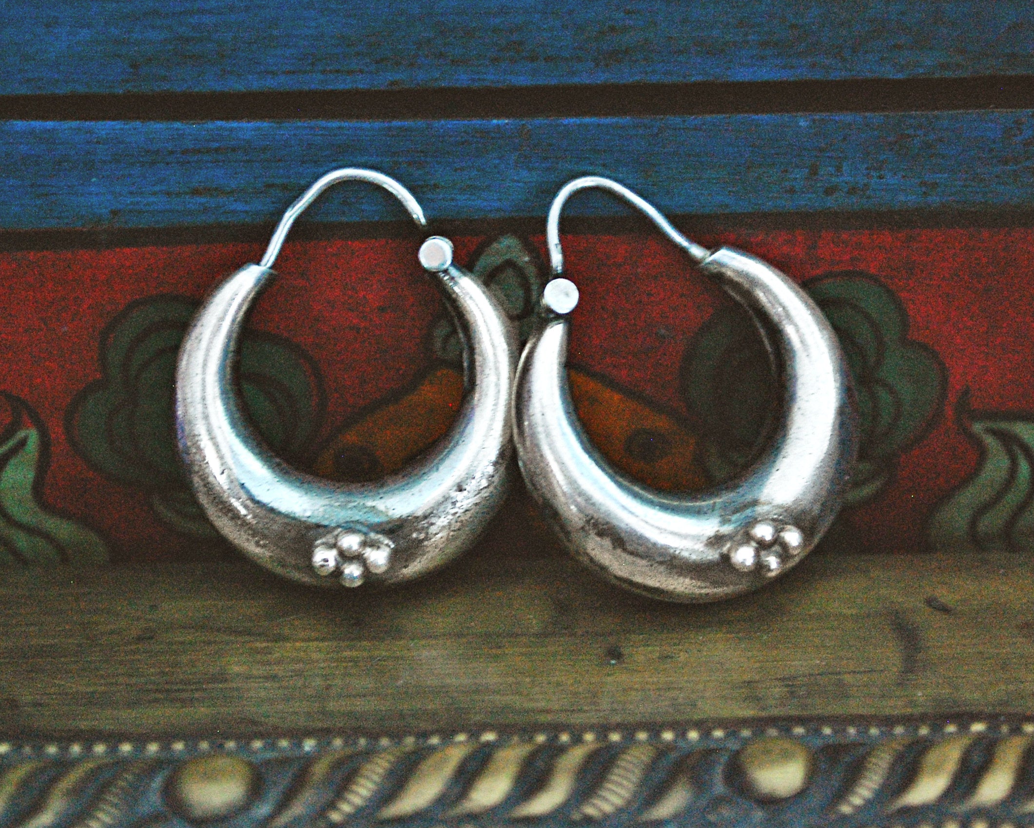 Ethnic Hoop Earrings from India