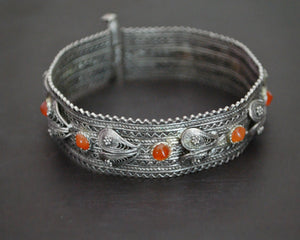 Yemeni Filigree Bracelet with Carnelian