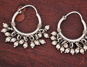 Rajasthani Hoop Earrings with Bells