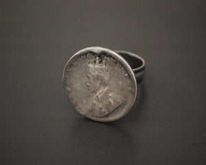 Indian Coin Ring - Size 8.5