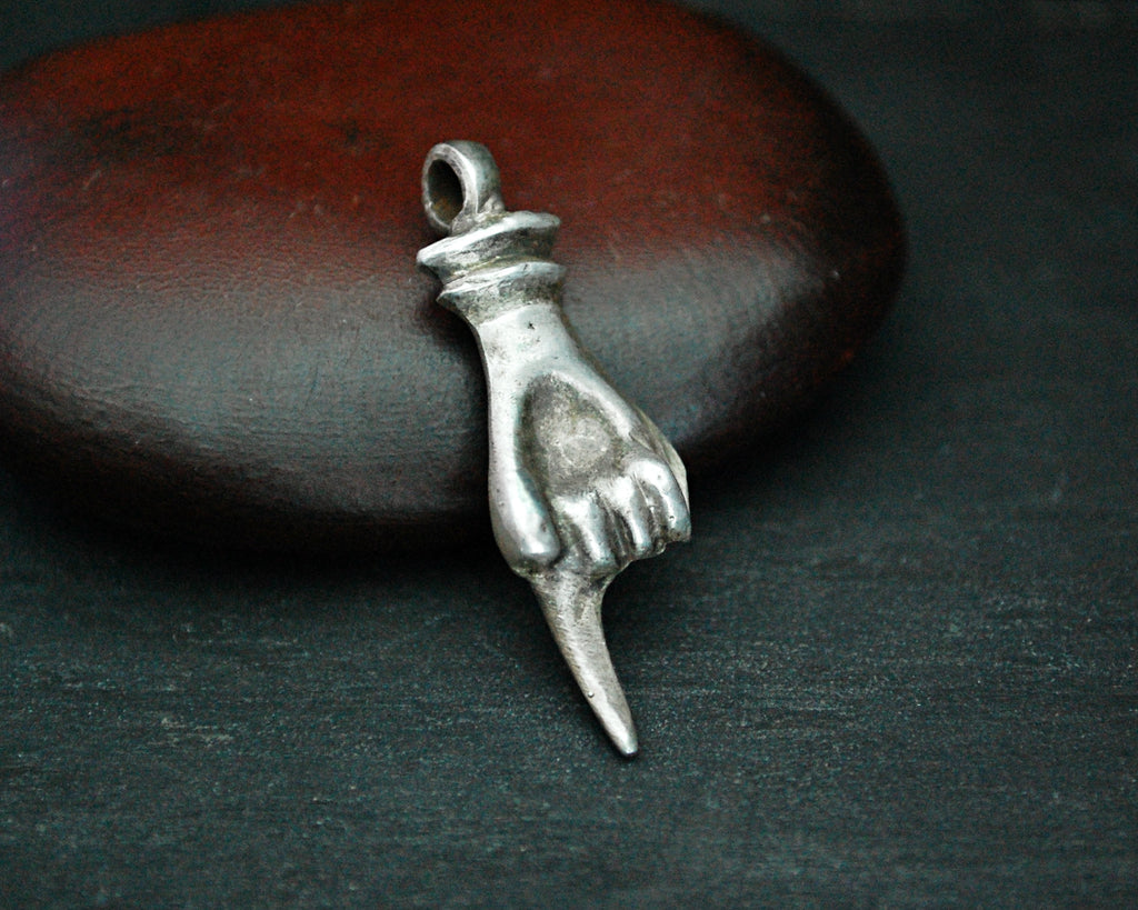 Solid Silver Hand Pendant