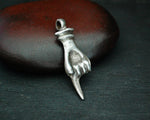 Solid Silver Hand Pendant