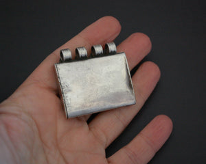 Openable Afghani Silver Box Pendant