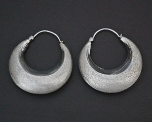 Ethnic Hoop Earrings - MEDIUM - Polished and Matte