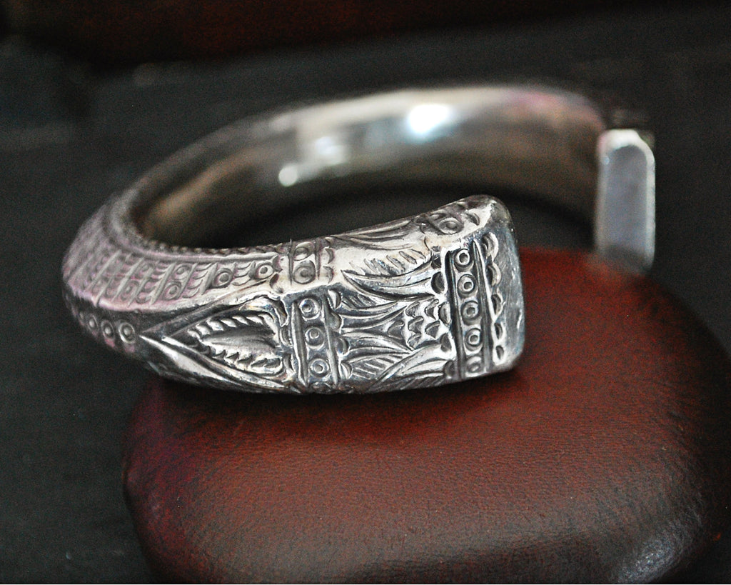 Old Hill Tribe Silver Cuff Bracelet - XS