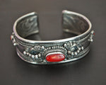 Nepali Coral Cuff Bracelet - SMALL