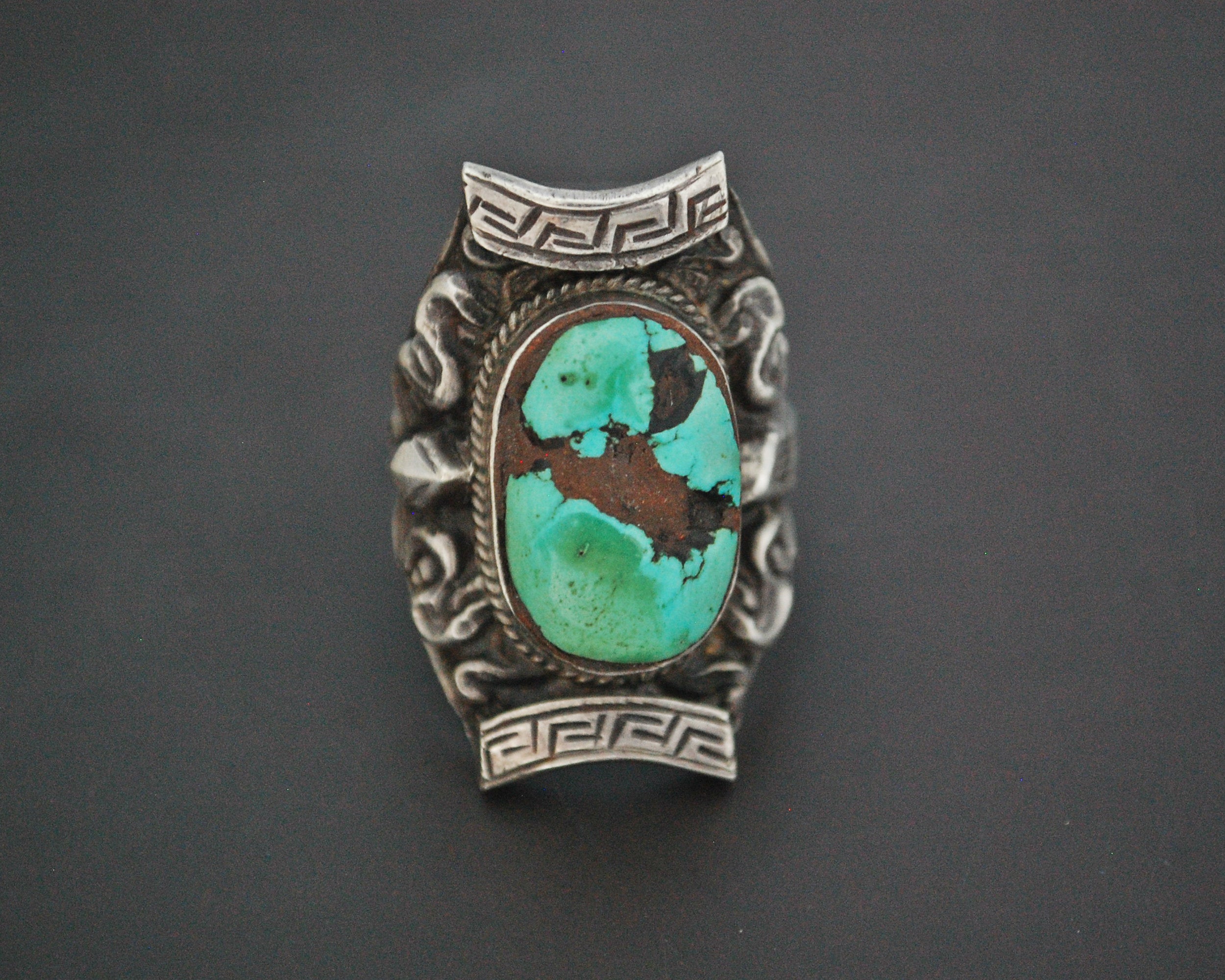 Gorgeous Nepali Tibetan Saddle Ring - Size 12.5